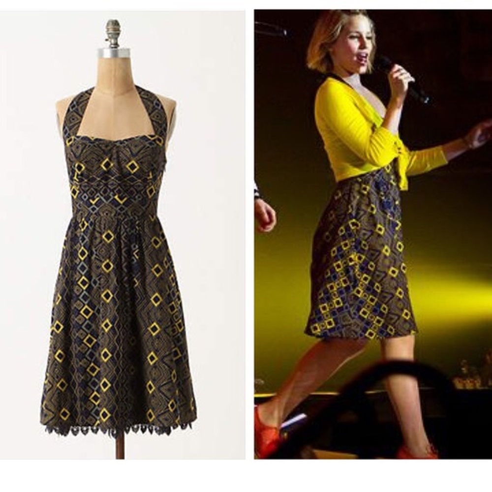 Anthro Edme & Esyllte Rhythmic Repetition Dress